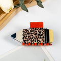 Cheetah Pencil Hair Clip