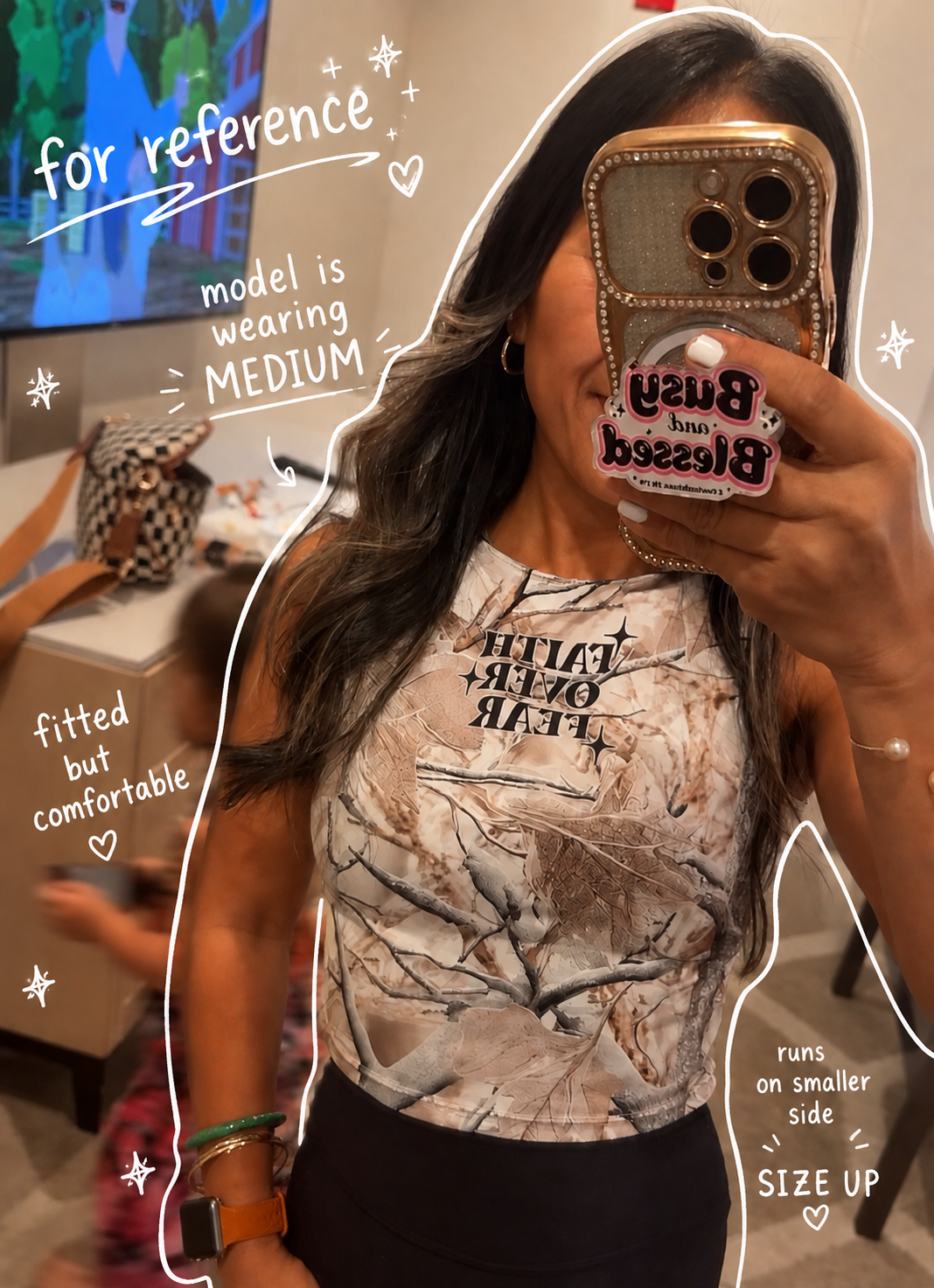 Rooted Active Crop Top - Faith over Fear