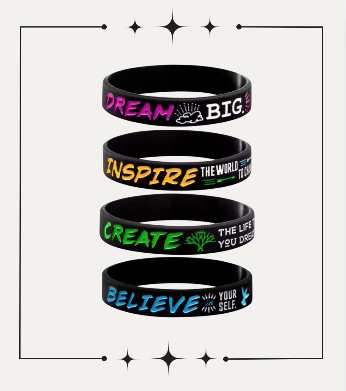 Inspirational wristband bundle