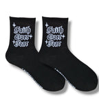 Faith over fear socks - Black