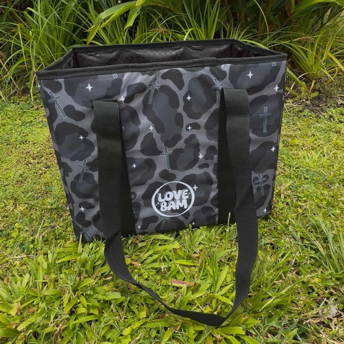 Hauler Tote - Cheetah w/cross