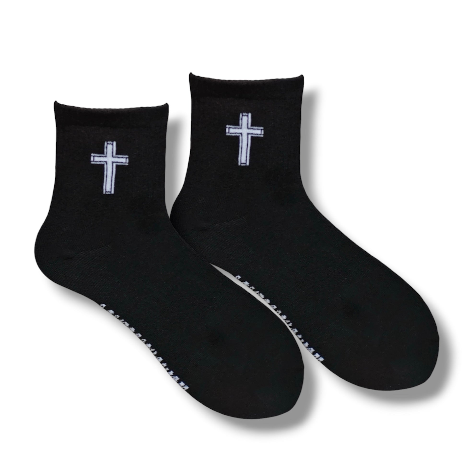 Cross Socks - Black