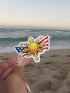 Sticker Decal -American Filipino Pride