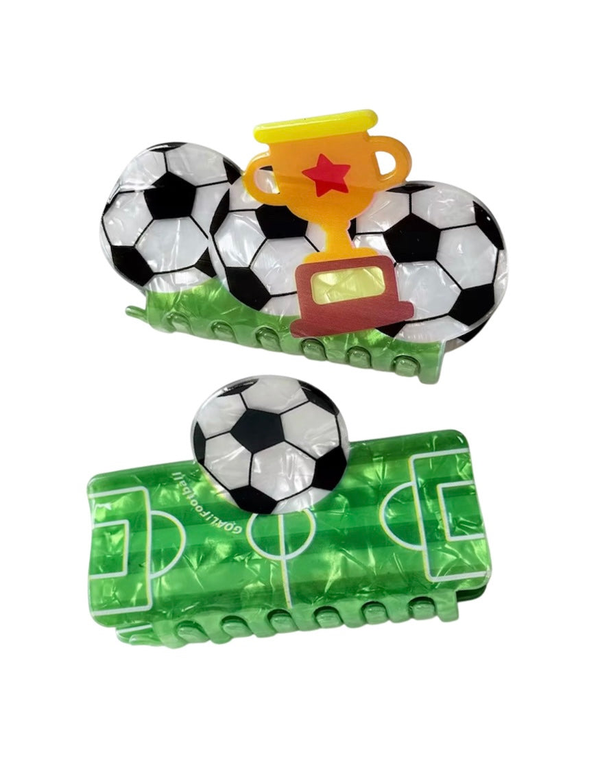 Soccer Hair Clip