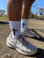 Crew Cross Socks - Black
